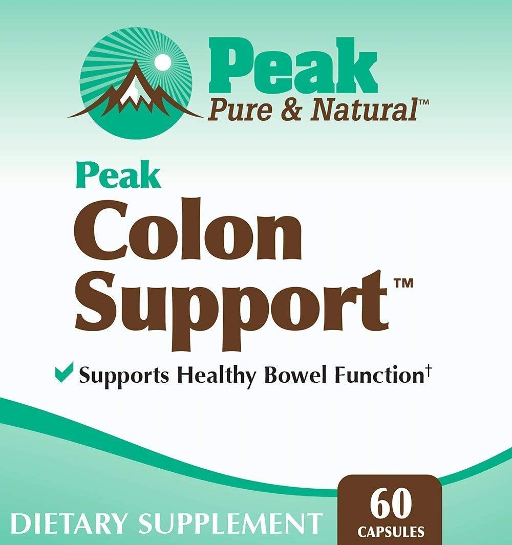 Close-up of Peak Pure & Natural capsules supporting regularity.