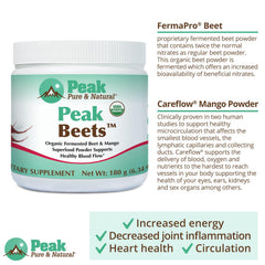 Peak Pure & Natural gluten-free, non-GMO label on packaging