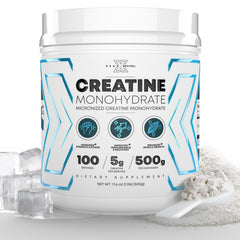 Peak Revival-X creatine monohydrate powder jar for strength and endurance