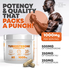 Peak Revival-X Turkestanica ingredient close-up highlights plant-based support.