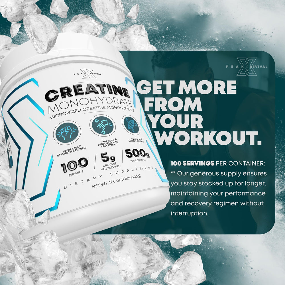 Peak Revival-X unflavored powder mixes easily into drinks