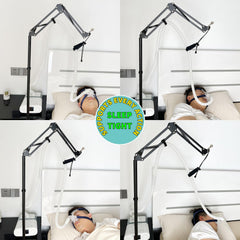 PeakBlen CPAP hose holder stand weighted bag adds stability for bedside use.