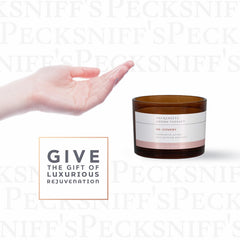 Juniper and patchouli notes visual cue conveying aromatic therapy potential