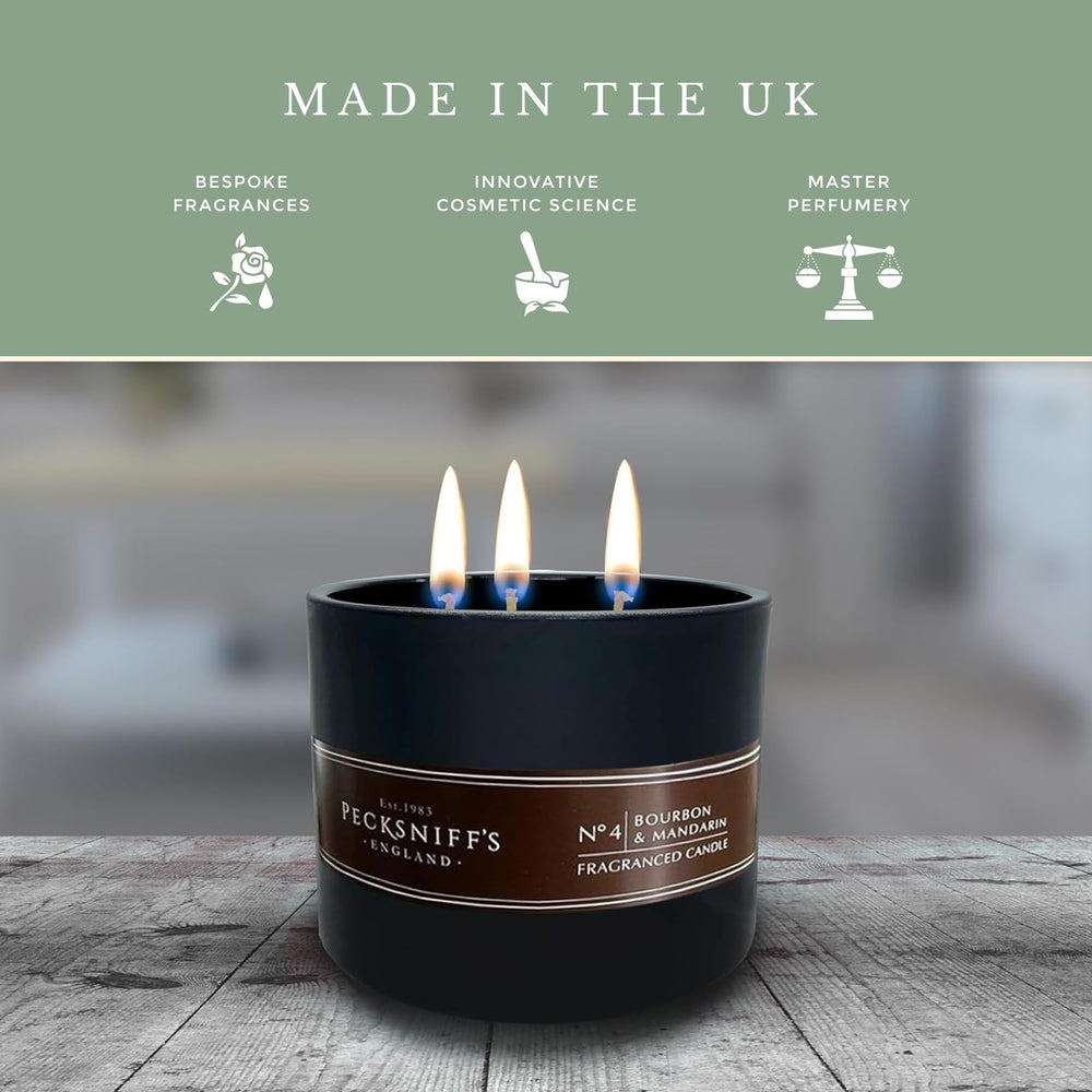 Pecksniff's candle in gift box ready for gifting