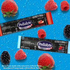 Pedialyte AdvancedCare Plus berry-frost packet for on-the-go rehydration