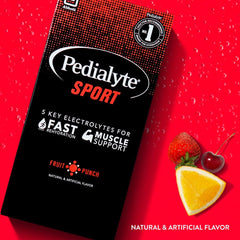 Pedialyte Sport lemon lime powder pack with balanced electrolytes