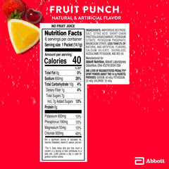 Pedialyte Sport package closeup highlights label and ingredients