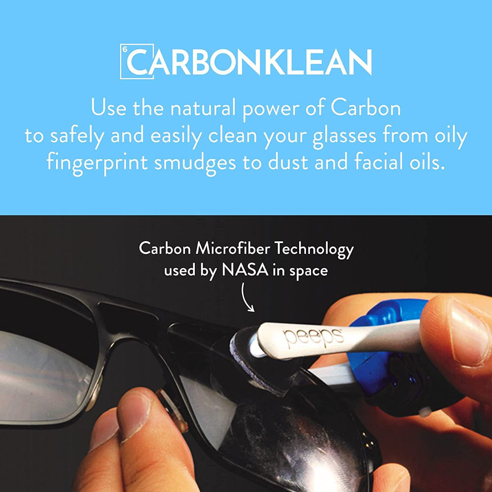 Peeps CarbonKlean pocket-size cleaner for on-the-go glasses touch-ups