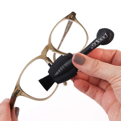 Peeps compact 3-pack demonstrates ultra-portable size for on-the-go eyewear cleaning.