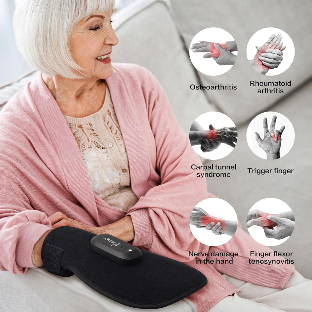 PEEWF wireless glove side view highlights compact design for travel