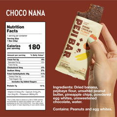 PEJI BAR natural ingredients with real fruit, ideal for a clean snack