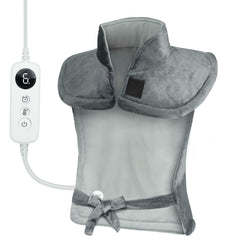 Pekourtly heating pad with full back coverage in gray for soothing warmth