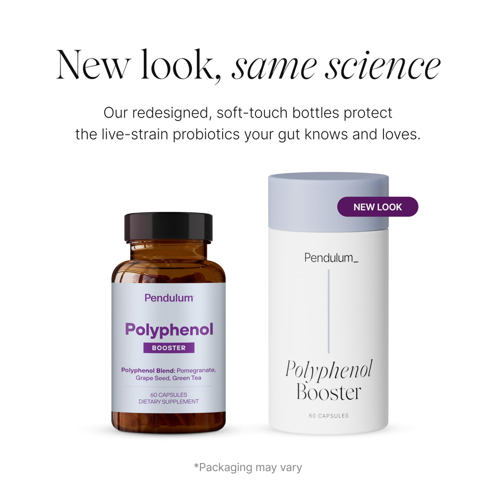 Pendulum Polyphenol Booster pour video shows convenient capsule intake.
