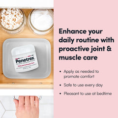 Athlete applies Penetrex after workout for soreness support.