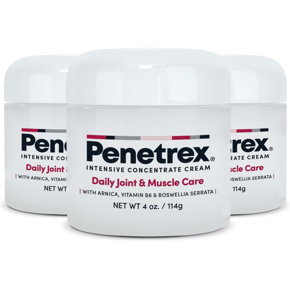 Penetrex cream jar close-up, highlighting fast-absorbing topical relief for joints.