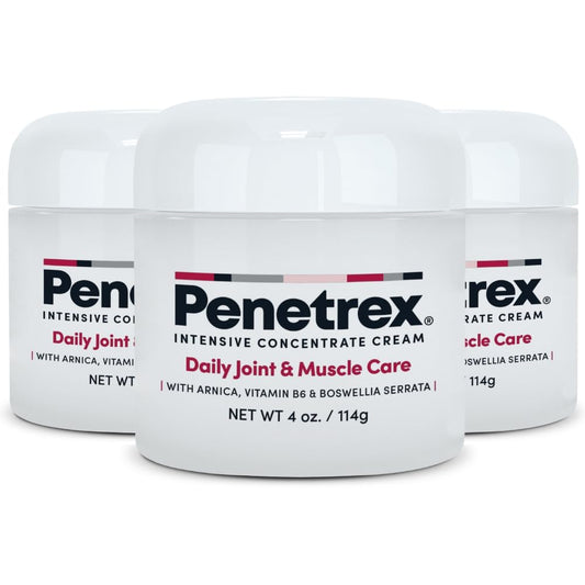 Penetrex cream jar close-up, highlighting fast-absorbing topical relief for joints.