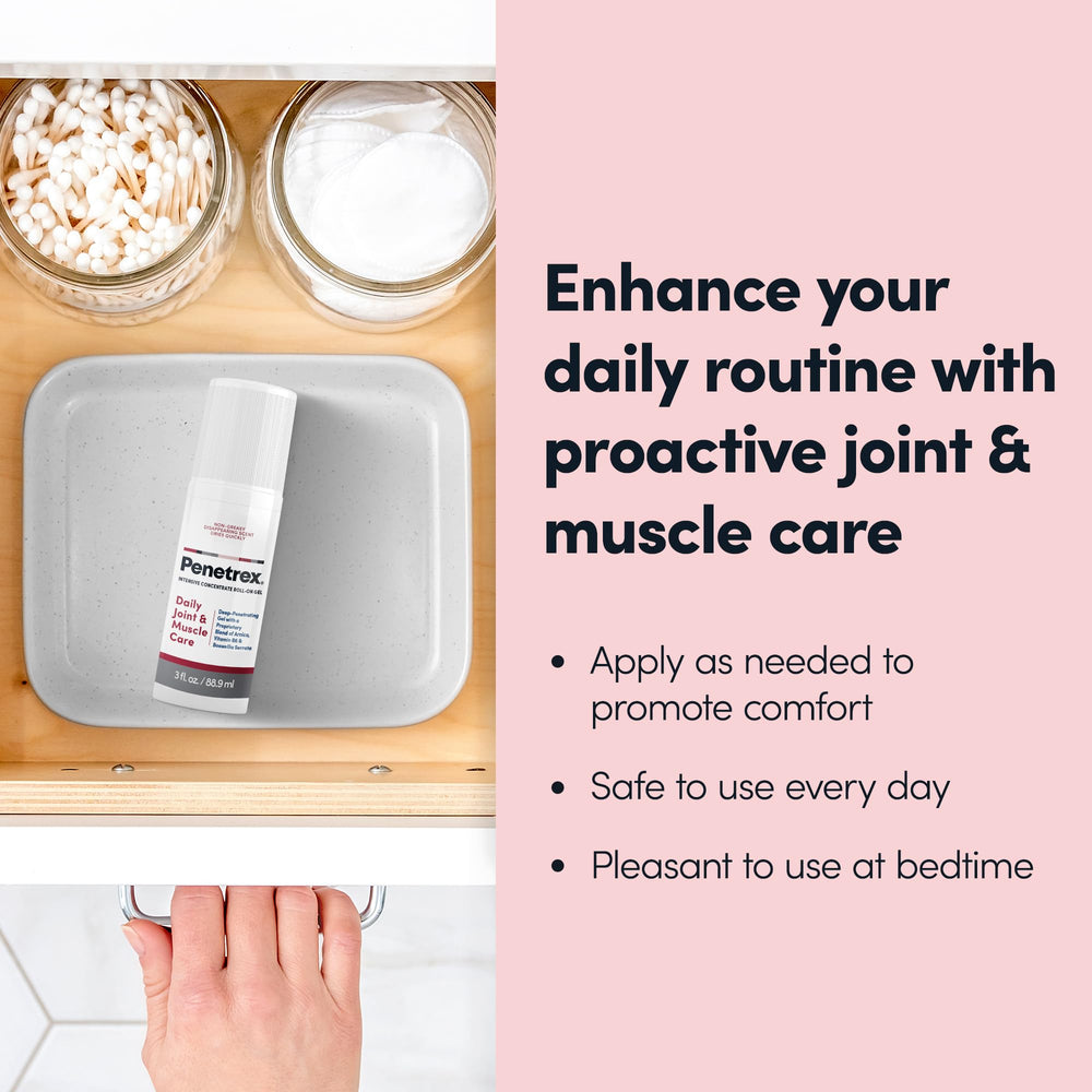 Penetrex roll-on feet gel supports comfort after activity.