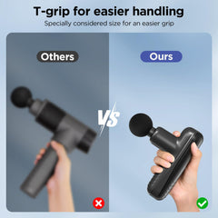 Penjoy Mini Massage Gun with 10-minute auto-off enhances safe sessions.