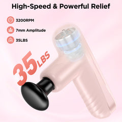 PENJOY pink massager with brushless motor for smooth, powerful percussion sessions
