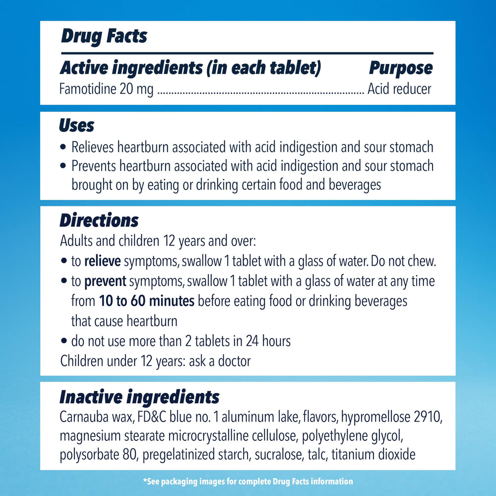 Pepcid AC multipack bag kept for on-the-go heartburn relief