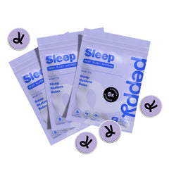 Peppy Sleep Patches night use scene conveying calm wind-down routine after a long day