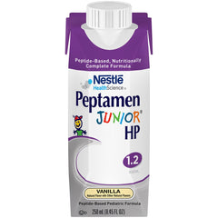 Peptamen Junior 1.2 hp Vanilla carton ready for easy pediatric nutrition at home