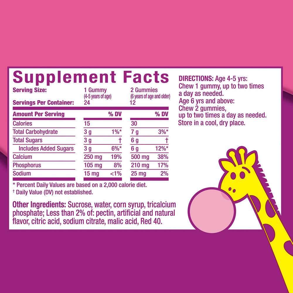 Pepto Kids Gummies bubblegum flavor helps kids take relief when tummy troubles appear.