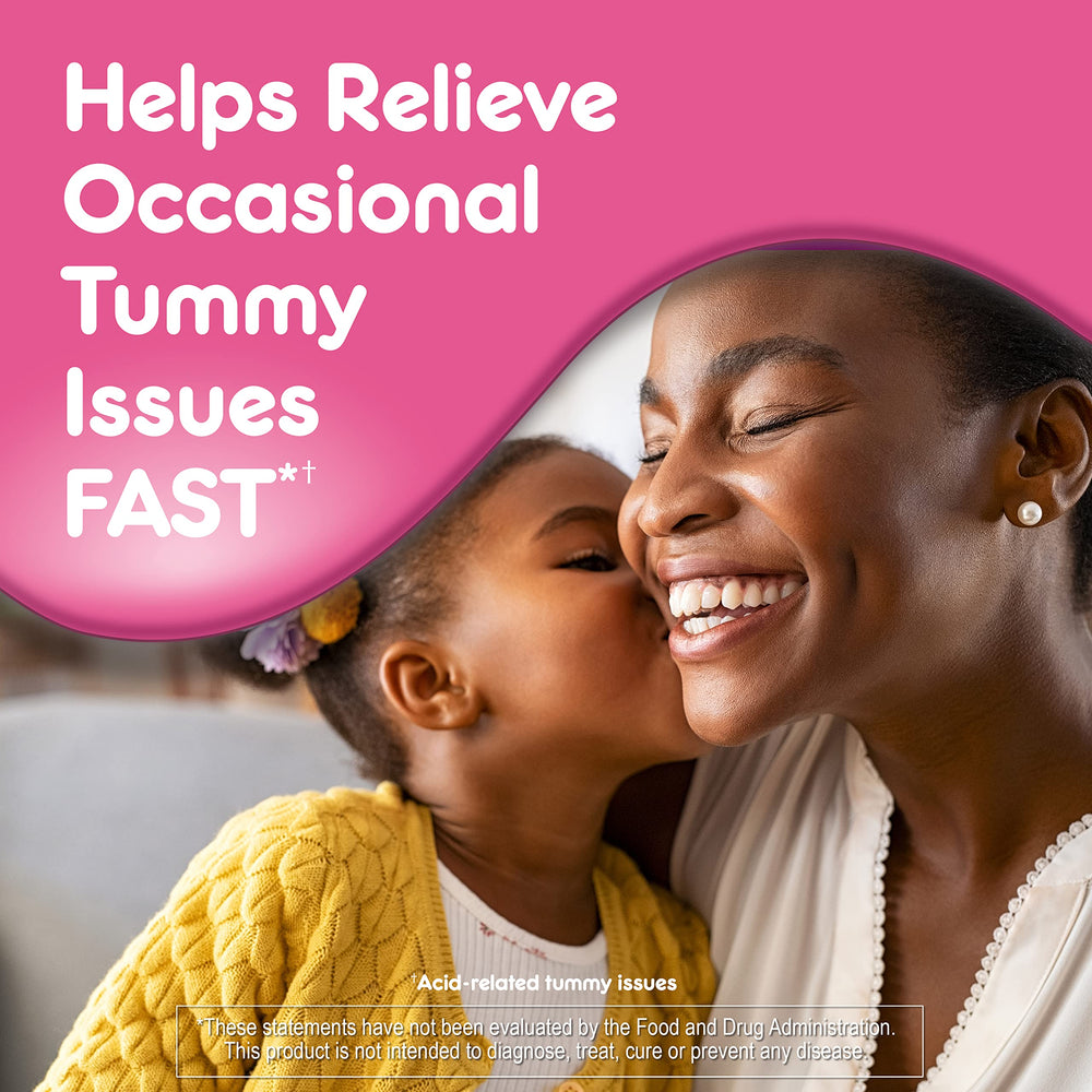 Serving size visualization for occasional tummy comfort in families.