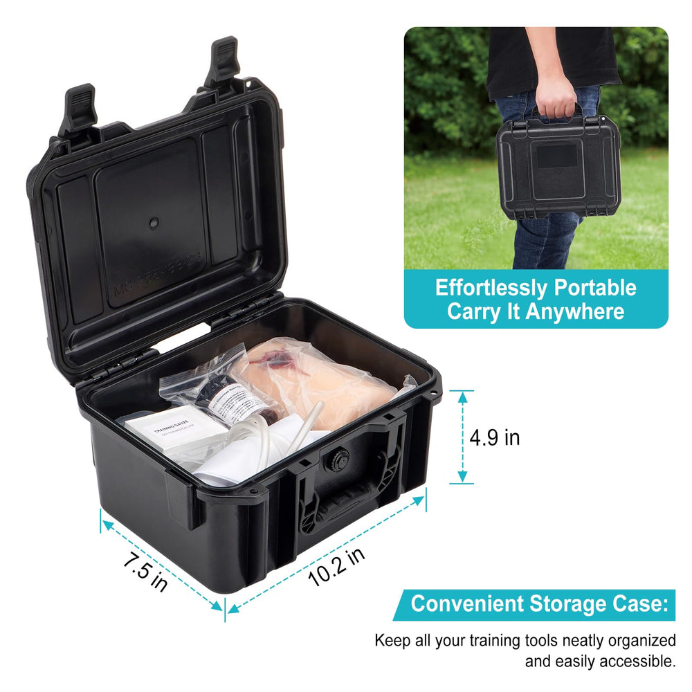 PER4MANCE training contents including clamps and gauzes for hands-on lessons