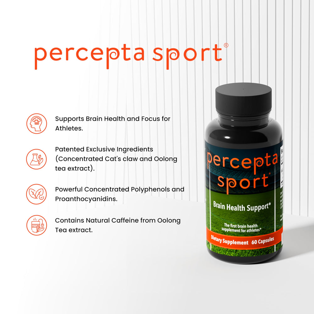 Percepta Sport athlete in training conveys focus and potential performance benefits