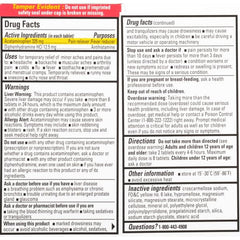 Percogesic pharmacist-recommended label emphasizing aspirin-free formula.