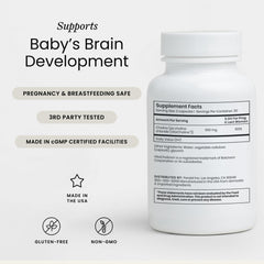 Perelel Choline Boost capsules close-up, bioavailable choline for pregnancy wellness.