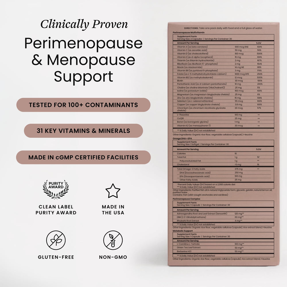 Perelel Peri Multivitamin capsules providing essential nutrients for daily vitality.
