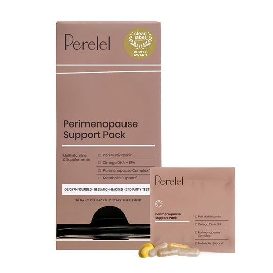Perelel Peri Support Pack daily sachets for convenient on-the-go nourishment.