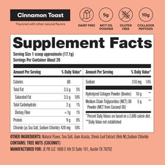 Recovery shake with Perfect Keto collagen peptides and MCT oil.