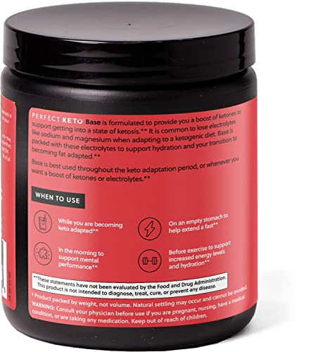 Perfect Keto goBHB Strawberry Lemonade label emphasizing electrolyte blend.