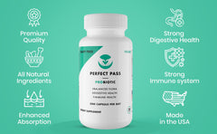 PERFECT PASS Probiotic USA manufacturing label demonstrates quality control