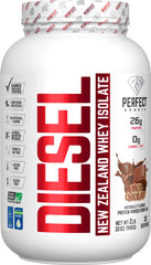 Perfect Sports Diesel New Zealand Whey Isolate bottle for post-workout protein.