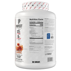 5-pound tub with scoop illustrates generous protein supply.