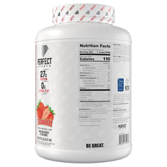 PERFECT SPORTS DIESEL nutrition panel emphasizes keto-friendly profile