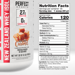 Perfect Sports Diesel protein label closeup emphasizes New Zealand whey quality.