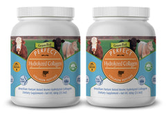 Perfect Supplements hydrolyzed collagen bottle showing 660g size for skin and joints
