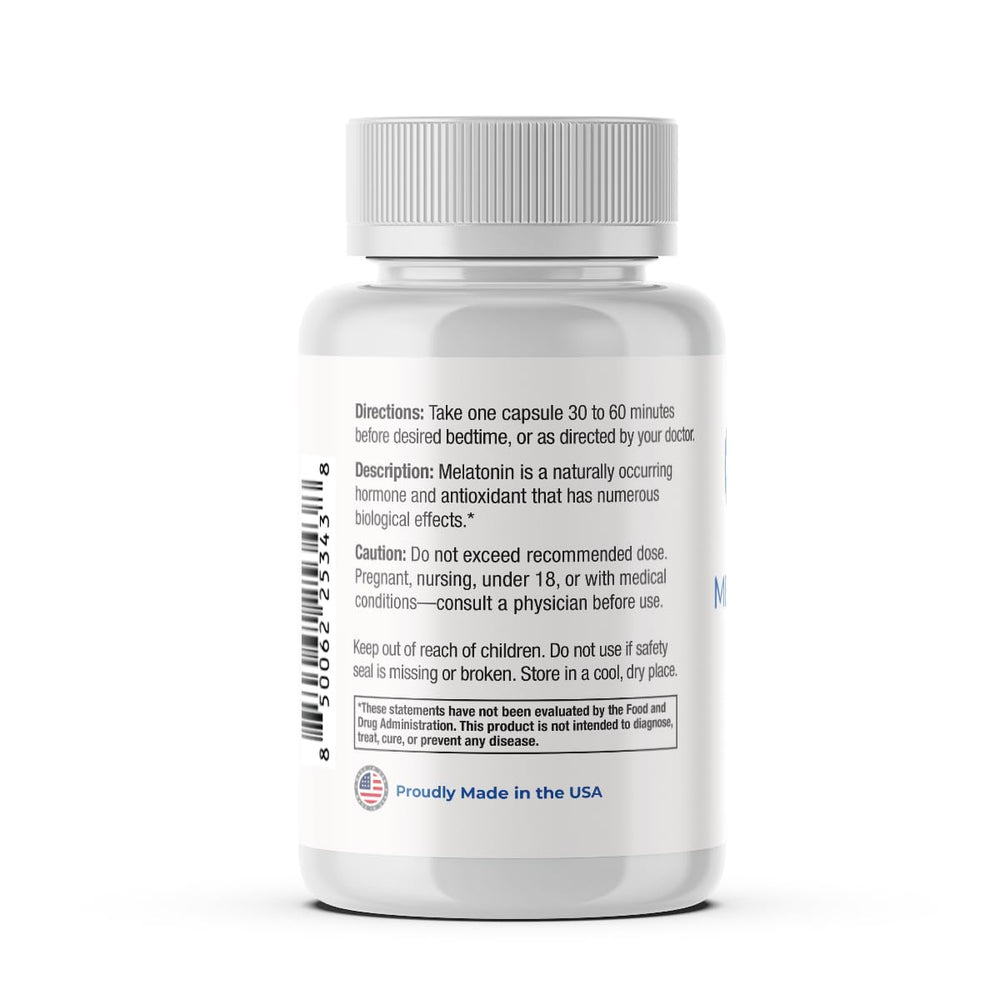 Perfect Vitamin Products melatonin bottle highlighting gentle sleep support