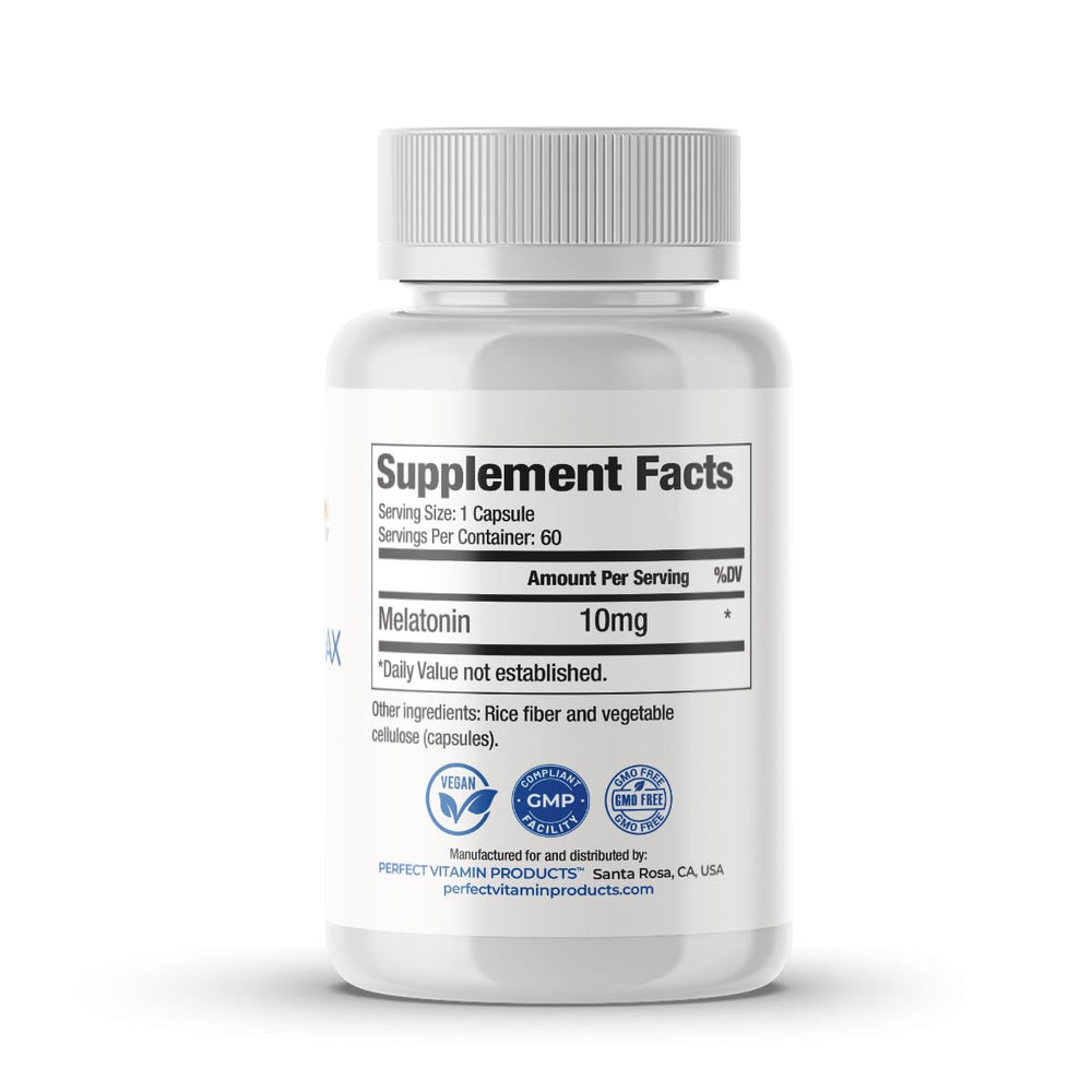 Perfect Vitamin Products sealed bottle emphasizes freshness and safety
