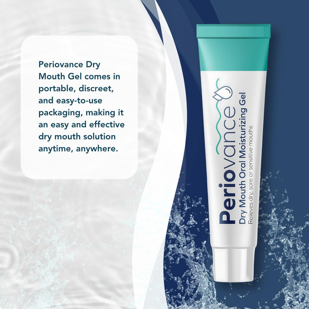 Side view of Periovance gel pack highlighting compact travel-friendly design.
