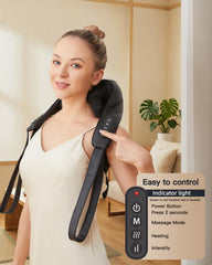Cordless rechargeable massager for hands-free use at home or work