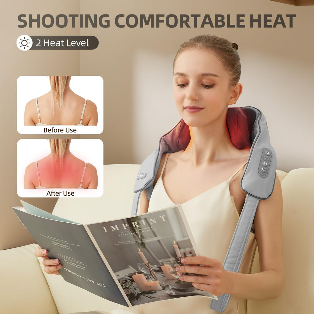 PERLEVI deep knead mode ready for targeted shoulder relief.