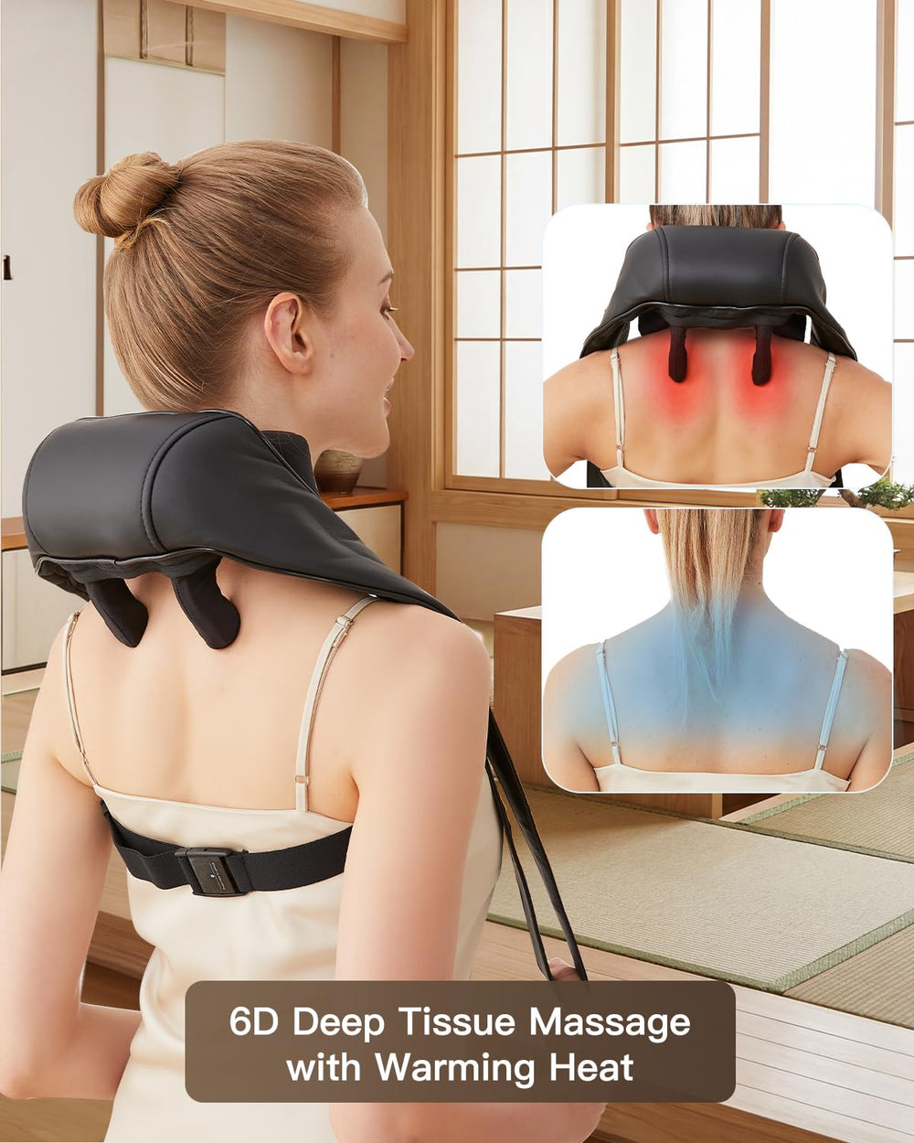 Ergonomic sling design aligns with trapezius muscles for better contact