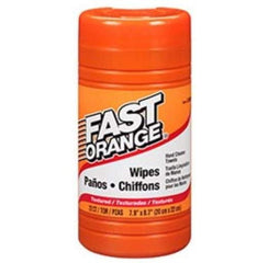 Permatex Fast Orange hand cleaner wipe removes grease and grime after tough jobs.