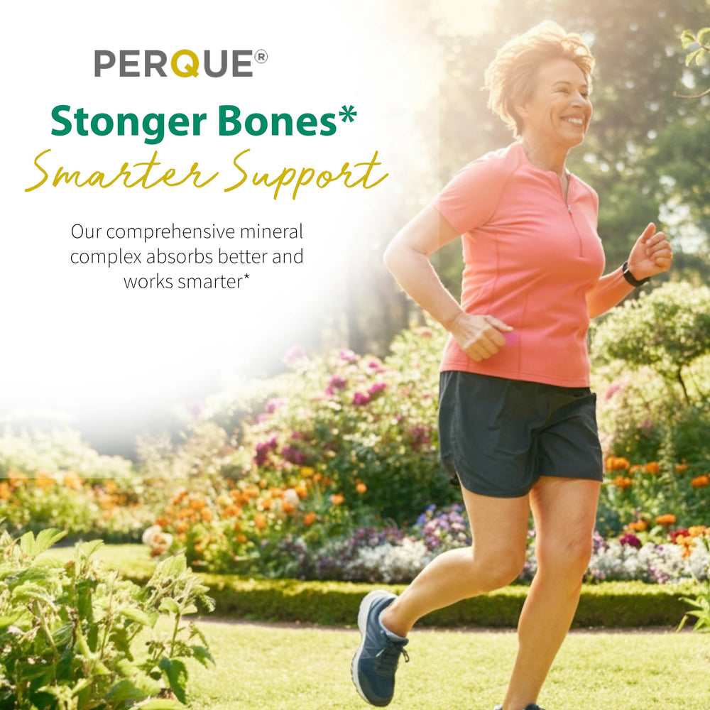 Label detail on PERQUE Bone Guard Forte 20 shows dosage guidance